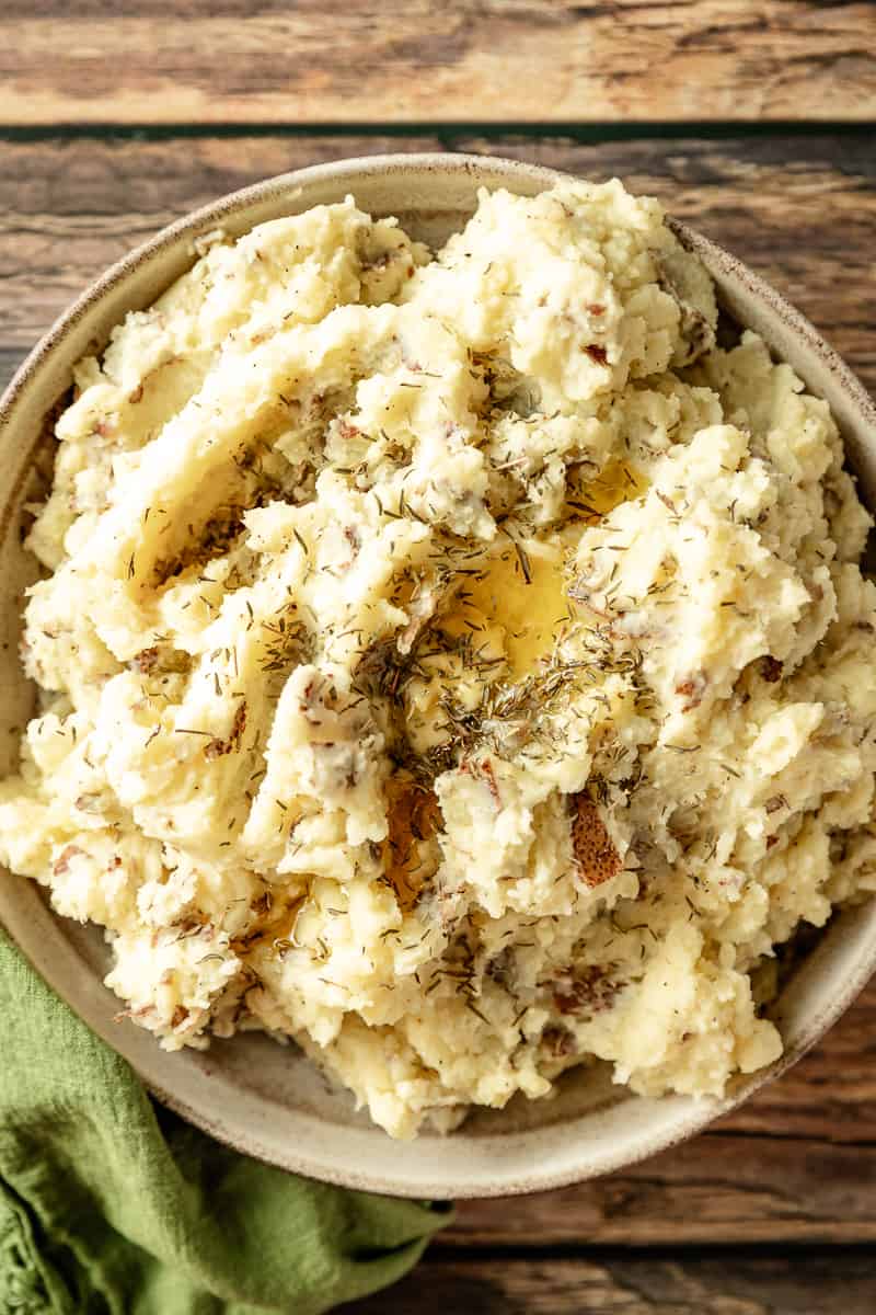 A bowl of whole30 and paleo mashed potatoes